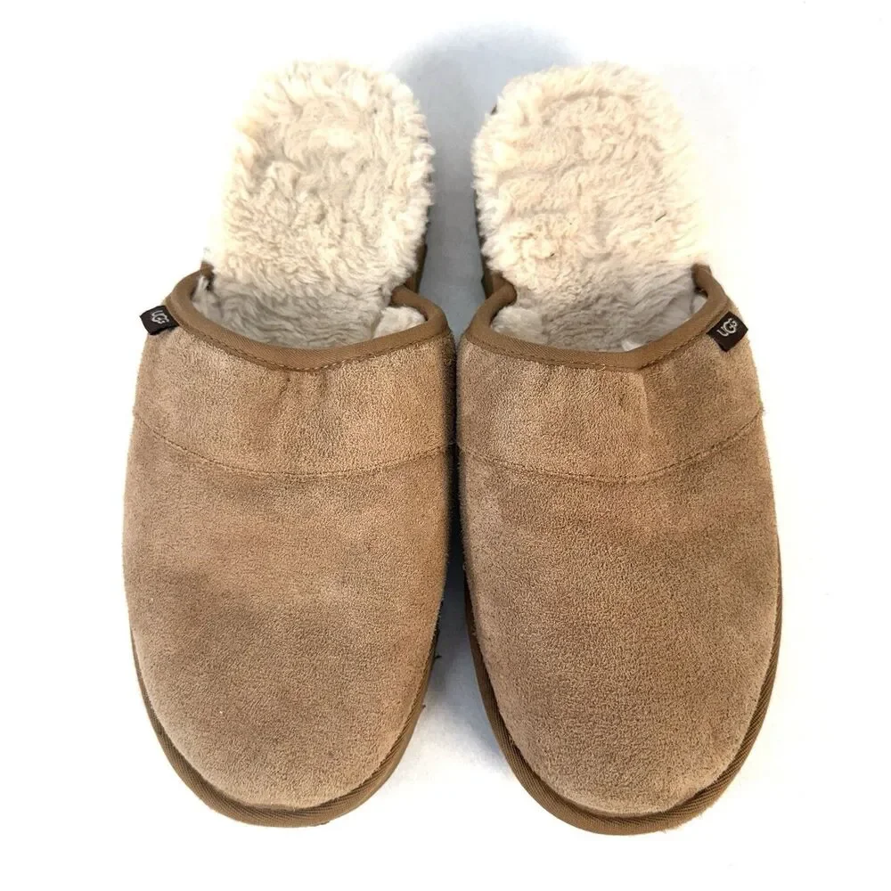 UGG Leisure Outdoor Slide Mens Size 8 Slip-On Casual Slipper Shoes Brown